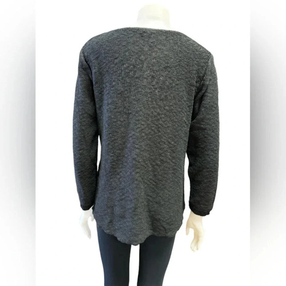 Shannon Passero Knit Sweater Black Flare High Low Womens Size Small. - Picture 3 of 9